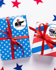 2024 Donald Trump Stickers Roll 500Pcs - Funny Presidential Election USA American Flag Decals - Easy Stick & Removeable for Scarpbook Window Tumblers Water Bottles Teens