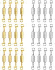30PCS Double Lobster Clasp Magnetic Necklace Clasps and Closures, 14K Gold and Silver Adjustable Necklace Extenders, Jewelry Clasps Connectors for Necklace Bracelet Extender Jewelry Making DIY