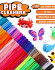 1000Pcs Pipe Cleaners for Arts and Crafts, 40 Color Chenille Stems for DIY Creative Projects, Craft Supplies for Adults and Kids (12Inch×6Mm)