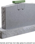 Floral Tombstone Hugger with Florafōm 2.6 Inch X 12 Inch X 17.3 Inch Green