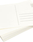 50 Pack Watercolor Postcards Blank, Bulk 4X6 Inch Cards to Paint, for Art, DIY (White, 300Gsm Cardstock)