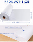 16.5 Inch X 30.6 Yard Medium Weight Fusible Interfacing for Sewing, Iron-On Non-Woven Interfacing Fabric, Polyester Single-Sided Interfacing for Sewing Supplies