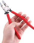 41 Sets Key Fob Hardware and Glass Running Pliers Tool, for Key Fob Hardware Install, Silver