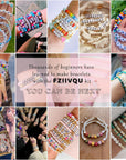 7200 Pcs Clay Beads 2 Boxes Friendship Bracelet Making Kit 24 Colors Letter Beads Flat Disc Heishi Clay Beads for Jewelry Making Preppy Set with Number Beads Glow