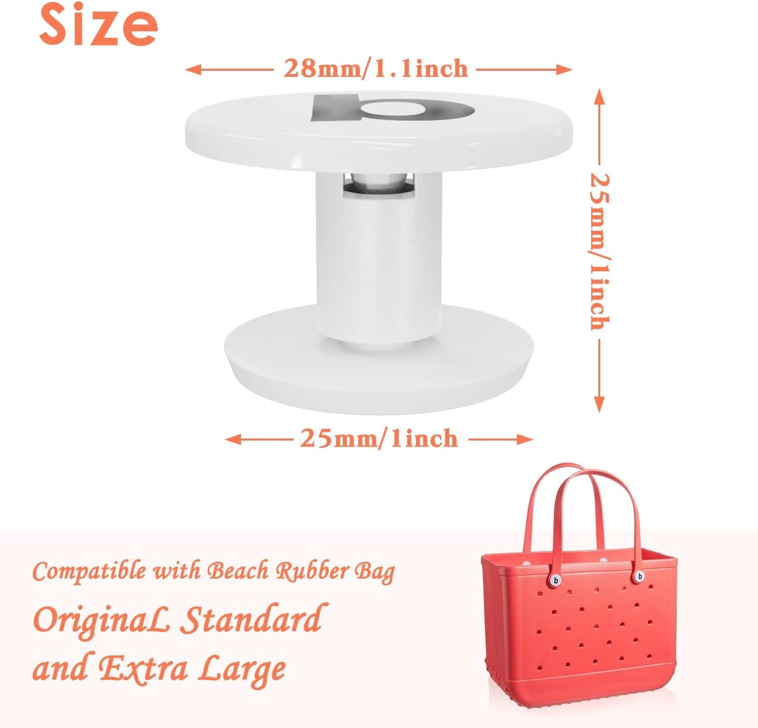 Replacement Rivets for Bogg Bag,4Pcs Bogg Bag Replacement Buttons,Large Neoprene Tote Bag Straps Standard and Oversized XL Rubber Pool Bag Repair Rivet for Women