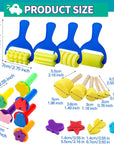 Paint Sponges for Kids, 39Pcs Early Learning Toddlers Sponge Paint Brushes Stamps Foam Art Craft Drawing Tools