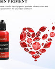 Red Epoxy Resin Color Dye Colorant Liquid Epoxy Resin Pigment,60Ml,Translucent