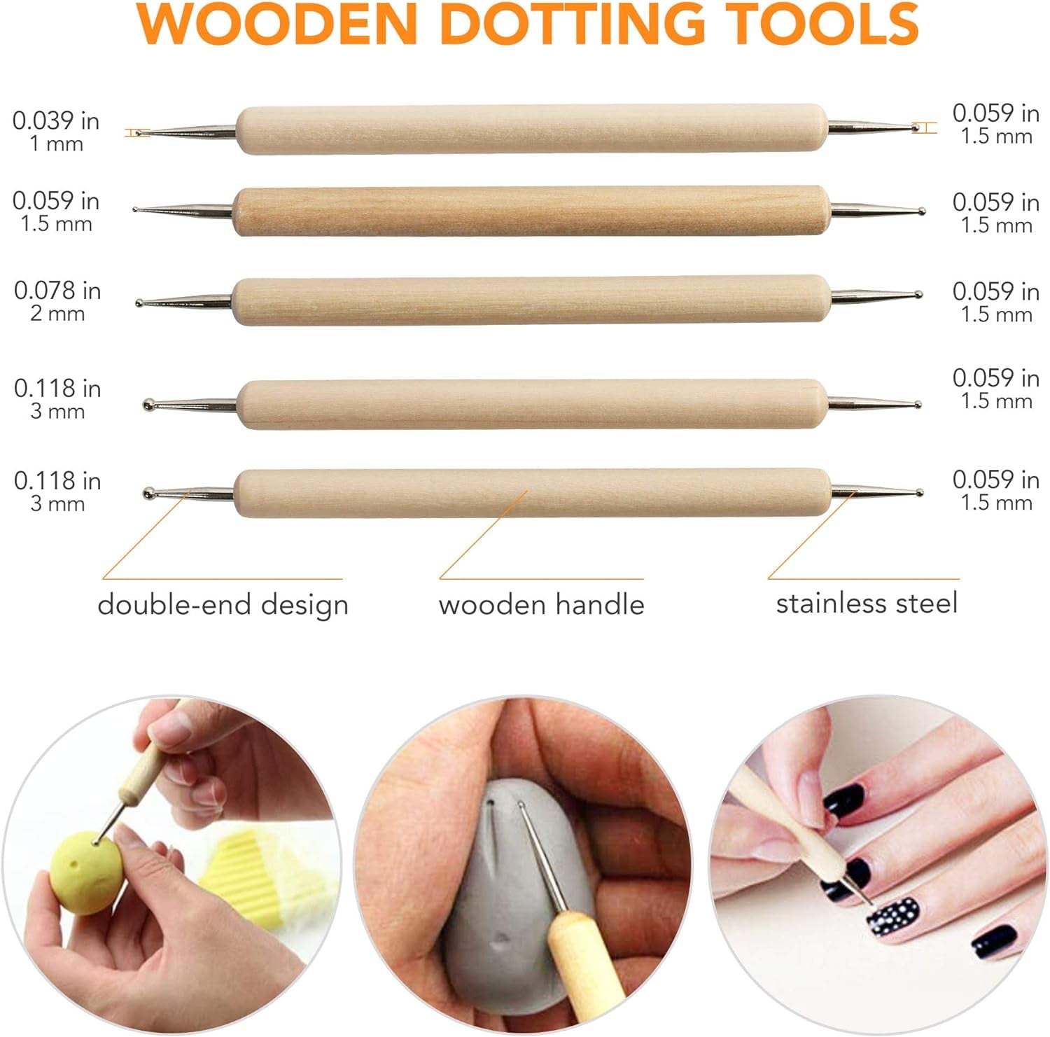 Polymer Clay Tools, 30PC Modeling Clay Tools, Ceramics Clay Sculpting Kit, Air Dry Clay Tool Set, Baking, Carving, Drawing, Dotting, Molding, Painting