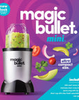 Magic Bullet® Mini 14 oz. Compact Personal Blender Silver/Black