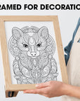 Animal Patterns Spiral Coloring Book Wirebound Hardcover Papers with Relaxing Animals Mandala Drawings Color Pages for Adults Women Seniors Mindfulness Relaxation Anxiety Relief