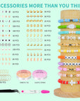 Friendship Bracelet Kit Concert Bracelets Merch, 14000Pcs 48 Colors Bracelet Making Kit Clay Beads with Number Letter Beads Set Birthday Party Merch Gift for Women Kids Teen Crafts Jewelry Making