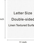Linen Textured Cardstock White 100 Sheets 80 Lb Cover, 8.5 X 11 Inches for Printers, Invitation, Arts and Craft, Scrapbook, DIY Projects