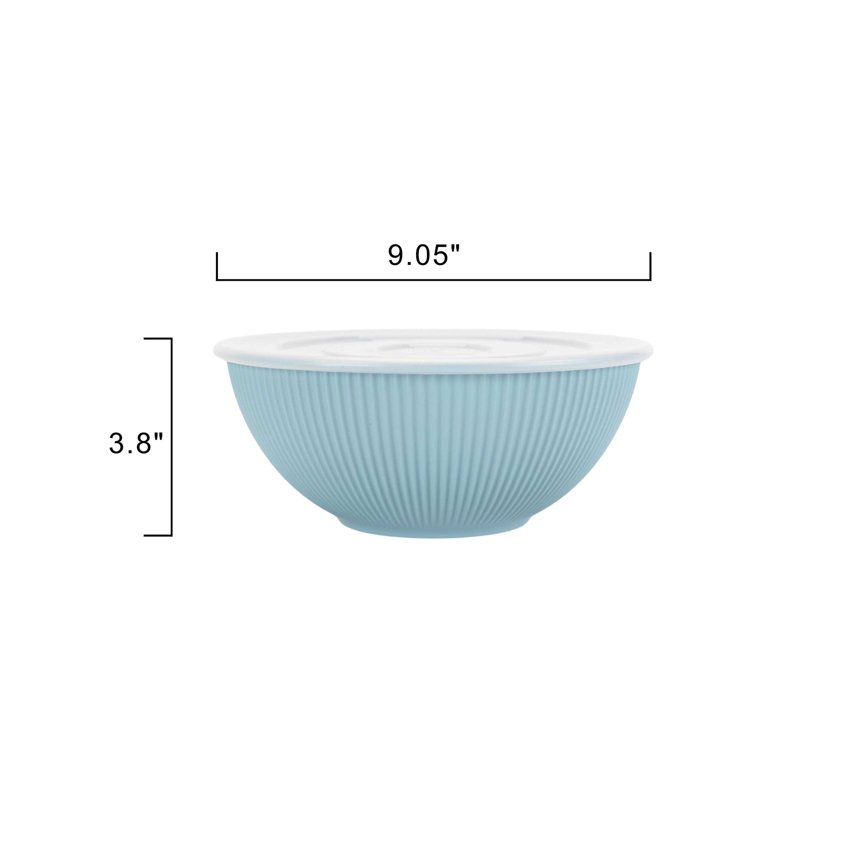 Mainstays - Blue 4-Piece Eco-Friendly Recycled Plastic Serve Bowl Set