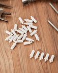 40 Pieces Shutter Repair Pins Spring Loaded Repair Pins Replacement Repair Pins Plantation Shutter Pins for Windows, White