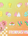 76 Piece Self Adhesive Chenille Letters Patches Cute Chenille Embroidered Patches Letter Patches Number Patches Sticker for DIY Jackets Clothing Patches Mobile Phone Backpacks Hat (Colorful, Classic)