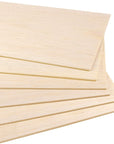 10 Pack Balsa Wood Sheets, Natural Unfinished Wood for House Aircraft Ship Boat DIY Wooden Plate Model, School Projects, Craft Project 100X200X1.5Mm