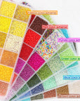 57600Pcs 2Mm Glass Seed Beads Small Craft Beads for DIY Bracelet Necklaces Crafting Jewelry Making Supplies with Beading Needles Elastic Strings (144 Colors, 400Pcs per Color)