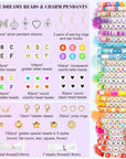 21100 Pcs Clay Beads Bracelet Making Kit, 120 Colors 6 Boxes Flat Heishi Friendship Bracelet Kit with Letter Beads, Accessories Gift for Girls, SKU-041-1-A