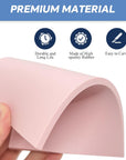 5 Pack 4X6 Pale Pink Rubber Stamp Carving Blocks Pink Rubber Carving Blocks Linoleum Block for Stamp Maker Printmaking Supplies