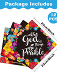 12 Pcs Graduation Caps Topper Stickers Cap Topper Decorations for Graduation Grad Hat Decorations Graduation Cap Decorations Caps Topper Graduation Gift for Women Grad Party Favors