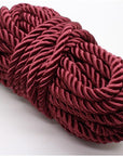 U Pick 10Yds 5Mm 3 Braided Cord Decorative Twisted Satin Polyester Twine Cord Rope String Thread Shiny Cord Choker Thread (11:Maroon)
