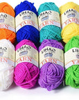 12 Skeins Mini Yarn for Knitting Crochet Craft - 100% Acrylic