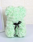 Valentine's Day Gift Rose Bear Eternal Flower Rose Teddy Bear PE Foam Bear 25cm Valentines Day