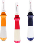 3 Pieces Ergonomic Grip Seam Ripper, Colorful Large Thread Remover for Sewing Crafting Removing Embroidery Hems and Seams