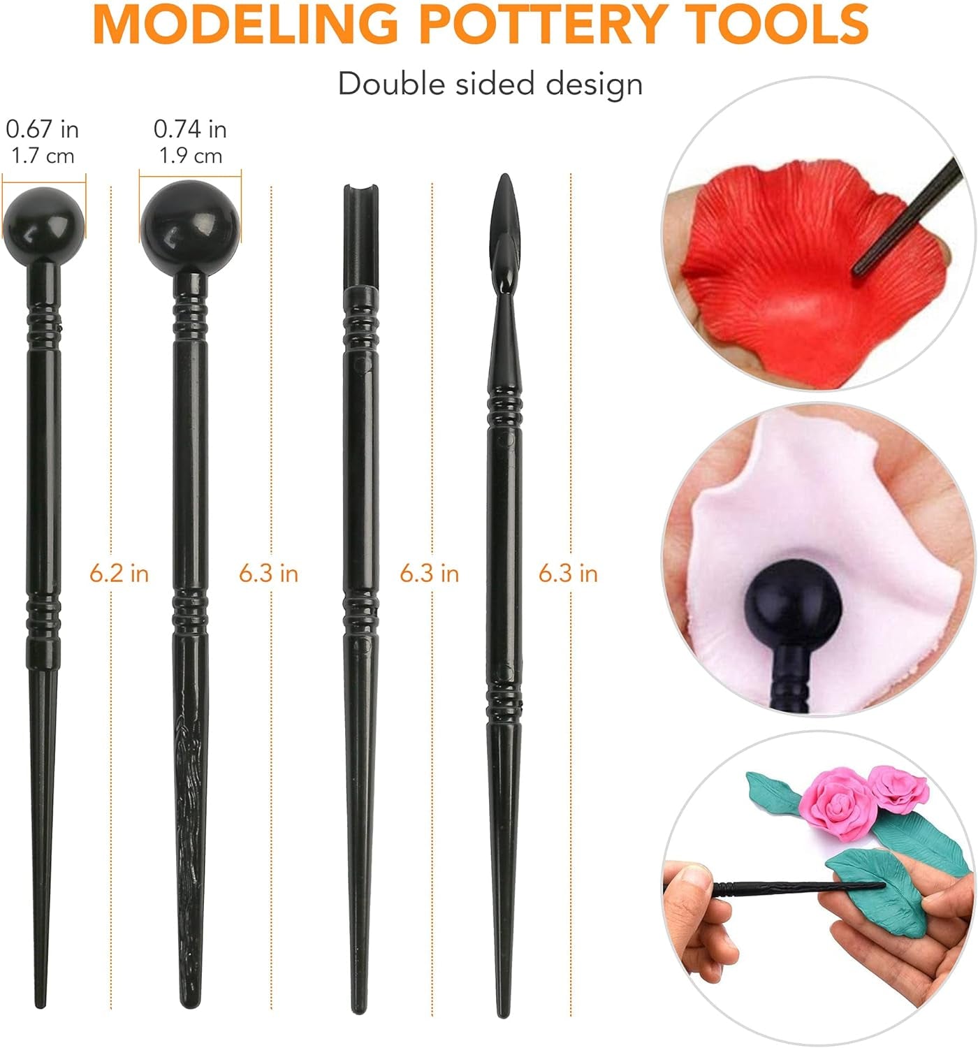 Polymer Clay Tools, 30PC Modeling Clay Tools, Ceramics Clay Sculpting Kit, Air Dry Clay Tool Set, Baking, Carving, Drawing, Dotting, Molding, Painting