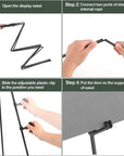 Easel Stand for Wedding Sign Poster 63'' Instant Display Easel for Floor Adjustable Metal Art Easel Black 2 Pack