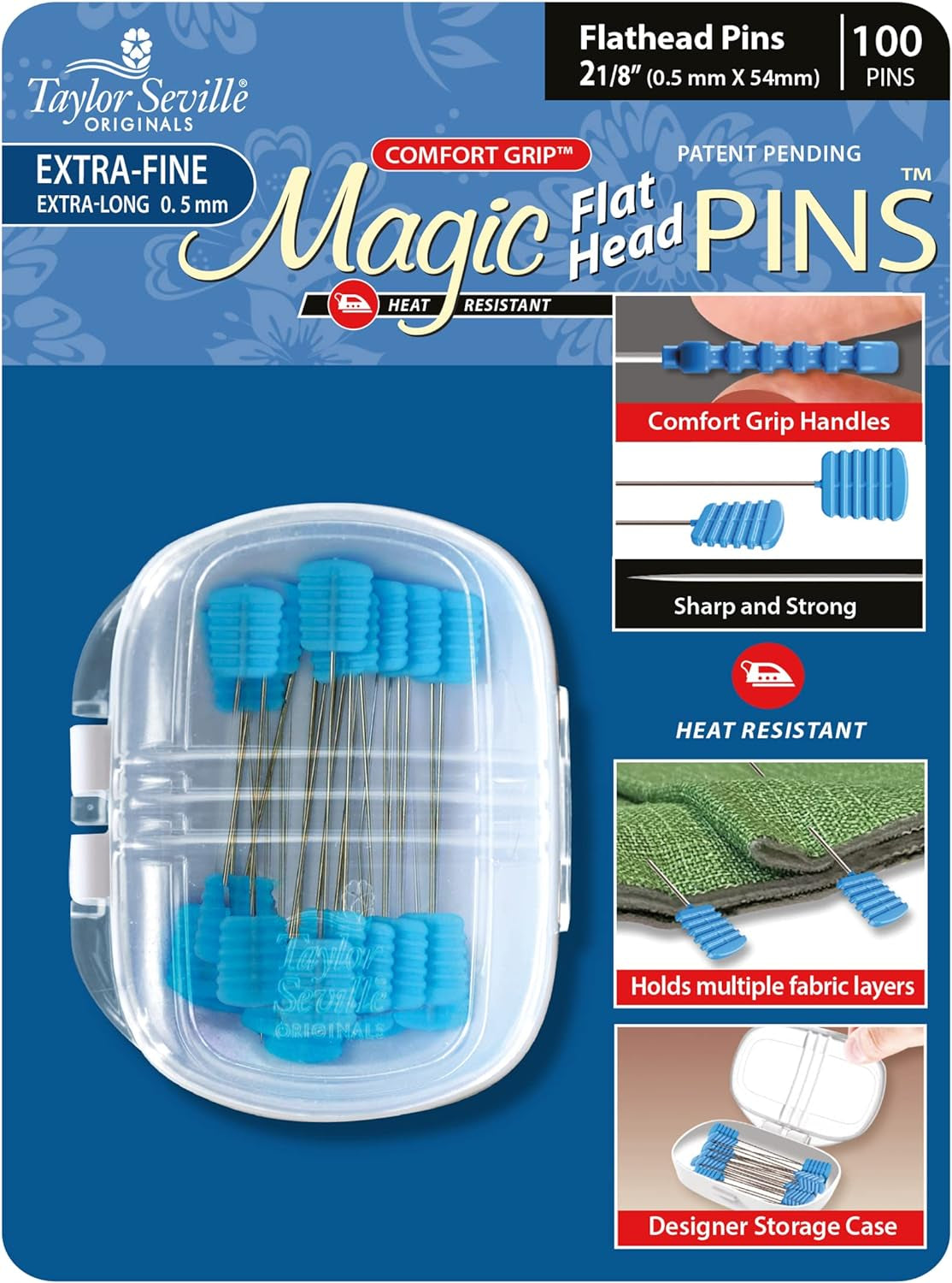 Magic Pin Flat Head 0.5Mm 100Pc