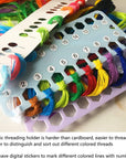 10Pcs Embroidery Floss Organizer Cross Stitch Thread Holder Storage Tool Needlework Project Card