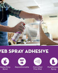 AK Trading Professional Quality General Multipurpose Spray Adhesive, 12-Ounce for Acoustic Panels & Craft Upholstery Foam Adhesive & Fabric Glue