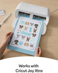Light Grip Cutting Mat 8.5In X 12In, Reusable Cutting Mats for Crafts, Use with Printer Paper, Vellum, Light Cardstock & More, Blue