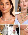4400Pcs Clay Beads for Bracelet Making Kit, Friendship Bracelet Beads Flat Preppy Beads for Jewelry Necklace Earring Making,Aesthetic Boho Clay Beads with Charms Gifts for Teen Girls Wemen.