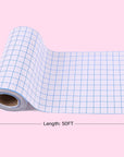 Transfer Tape for Vinyl - 6" X 50 FT Blue Alignment Grid Clear Transfer Paper - Application Vinyl Transfer Tape Roll for Self Adhesive Vinyl for Signs Stickers Decals Walls Doors & Windows