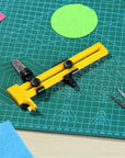 - 6.25In, Fabric Circle Cutter for Paper Crafts, Compass / Circular Cutter, Cutting Compass