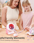Bead Spinner with Clay Beads, Gift Beading Set for Girls, 2112Pcs Bracelet Making Kit with Electric Bead Spinner for Jewelry Making, Automatic Bracelet Maker for Making Friendship Bracelets
