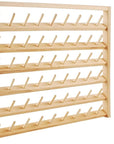 NW Wooden Thread Holder Sewing and Embroidery Thread Rack and Organizer Thread Rack for Sewing with Hanging Hooks for Wall(48-Spools)