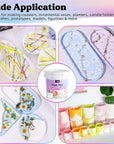 Resin Casting Powders 3000G, Fast Cured Casting Resin Kit for Beginners,20~30 Minutes De-Mold, Water Activated Plaster Powder Casting Kit for Resin Molds, Easy Mixing & Self Leveling