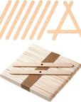 Candle Wick Holders for Candle Making Wooden Wick Holder Candle Wick Centering Device Wick Bar for Making Candle (150 Pcs)