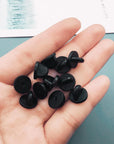 Rubber Pin Backs, 100PCS Lapel Pin Backs, Pin Safety Backs for Brooch Tie Hat Badge Insignia, Black