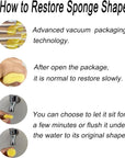 30 Pcs Assorted Size round Sponges Brush Set 4 Sizes DIY Painting Tools- Yellow