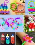 400Pieces Colorful S Clips Rubber Band Loom Band S Clips Plastic Connectors Supplement Kit for Loom Bracelets and DIY Bracelet Making (400-Colorful)