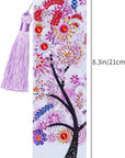 6 Pack Diamond and Painting Bookmark DIY Leather Tassel Bookmark for Adult Beginners Christmas New Year Graduation Birthday Gift 8.3X2.4 Inch