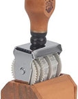 Wooden Handle & Base Roller Date Stamp, Rubber Stamp for DIY Craft Card Making Planner Scrapbooking