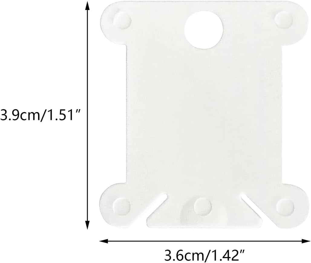 Plastic Embroidery Floss Bobbins, 128 Pcs Thread Friendship Bracelet String Organizer Holder, Embroidery Thread Cards Cross Stitch Bobbin,For Cross Cotton Thread Craft DIY Sewing Storage