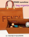 【Soft and Light】Bag Organizer Insert For Fendi Sunshine Organiser Divider Shaper Protector Compartment Inner Lining