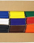 Bulk Unwrapped Crayons Case of 270 (9 Colors, Wax) for Crafting, Parties, Kids | Paperless Crayons with No Paper Wrapper | Safety Tested Compliant with ASTM D-4236
