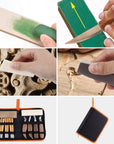 26-In-1 Wood Carving Kit with Detail Wood Carving Knife, Whittling Knife, Wood Chisel Knife, Gloves, Carving Knife Sharpener for Spoon, Bowl, Kuksa Cup (26PCS)